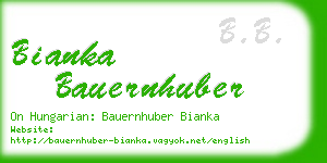 bianka bauernhuber business card